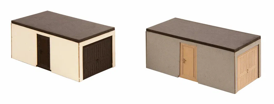 Prefab Garages (2) Laser Cut Minis Kit