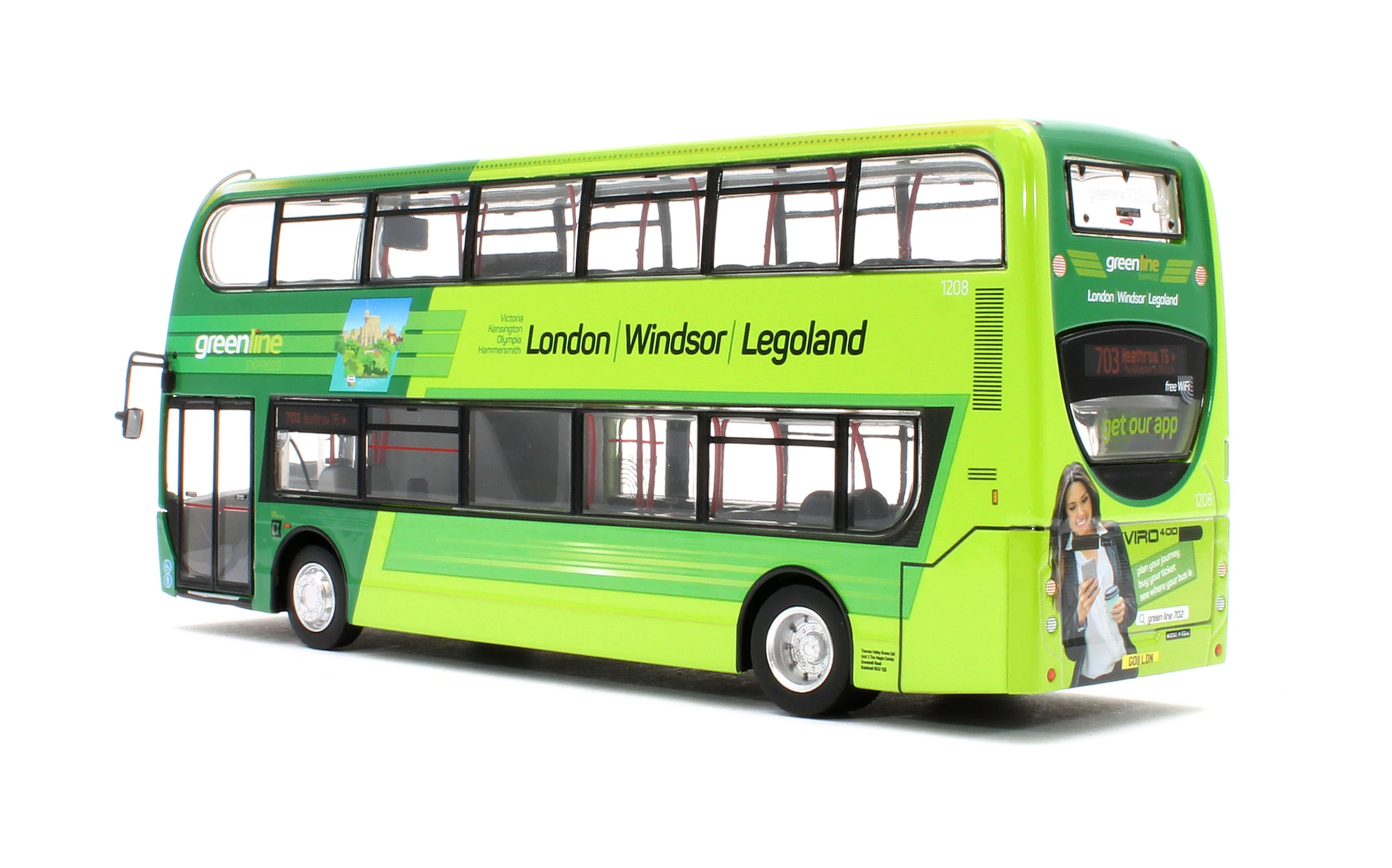 UK6206 Alexander Dennis Enviro400 - Reading Buses Green Express (1208 – GO11 LDN) - Image 3