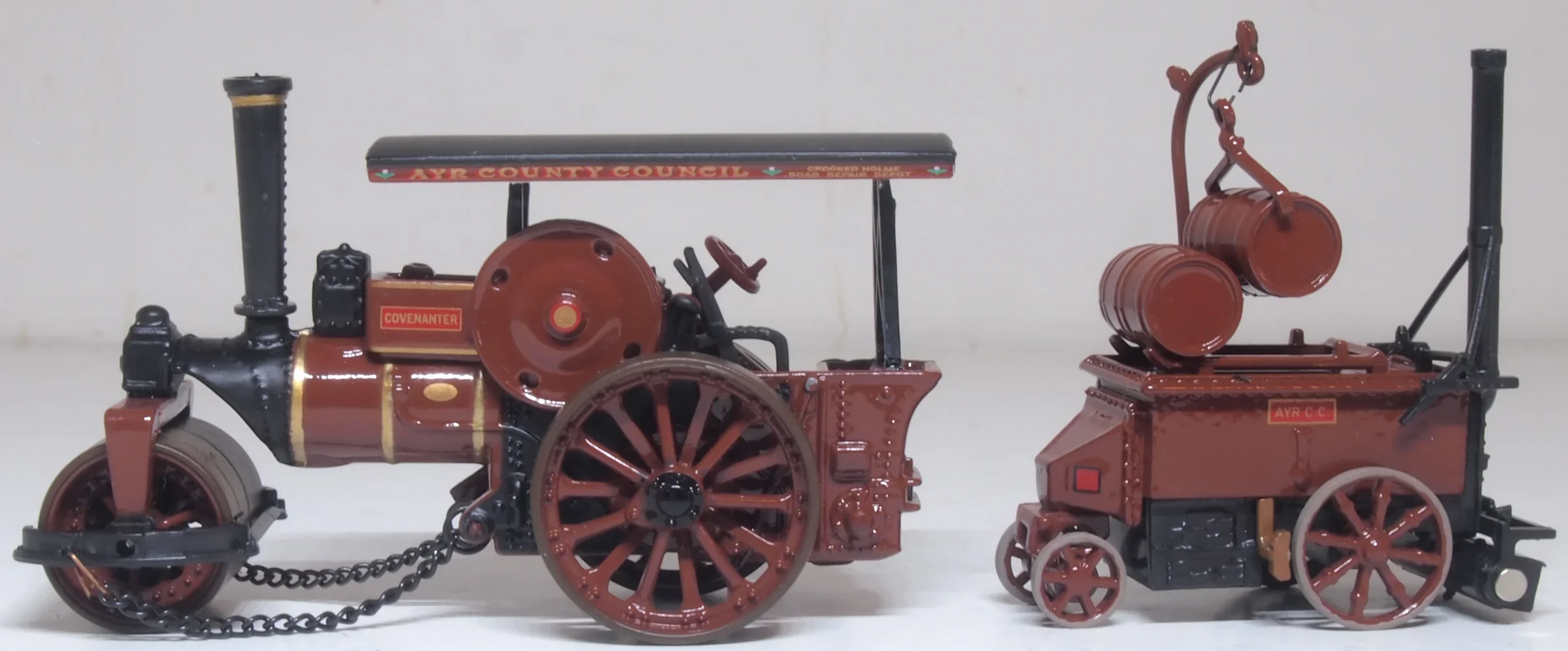 76FSR007 Fowler Steam Roller & Coleman Flapper Covenanter/Ayr County Council - Image 2