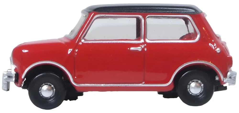 76MN012 Austin Cooper Mini Tartan Red/Black - Image 3
