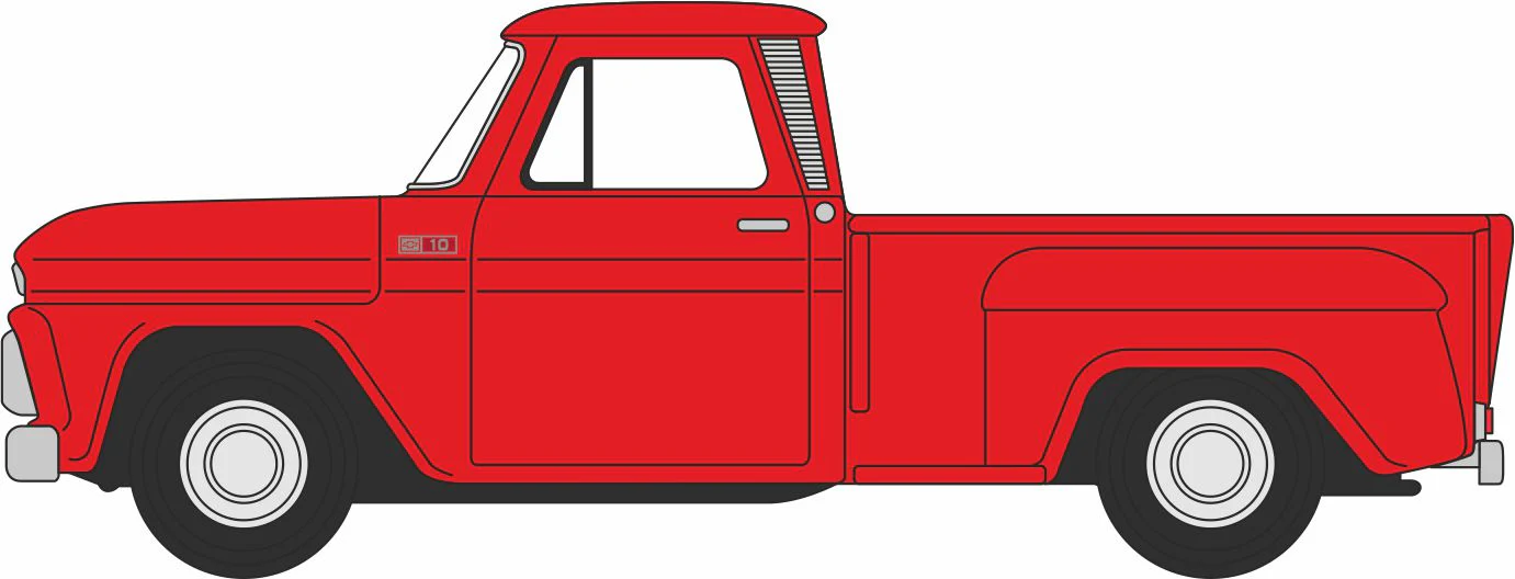 1965 Chevrolet Stepside Pick Up Red