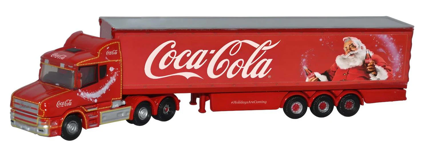 NTCAB007CC Scania T Cab Box Trailer Coca Cola Xmas