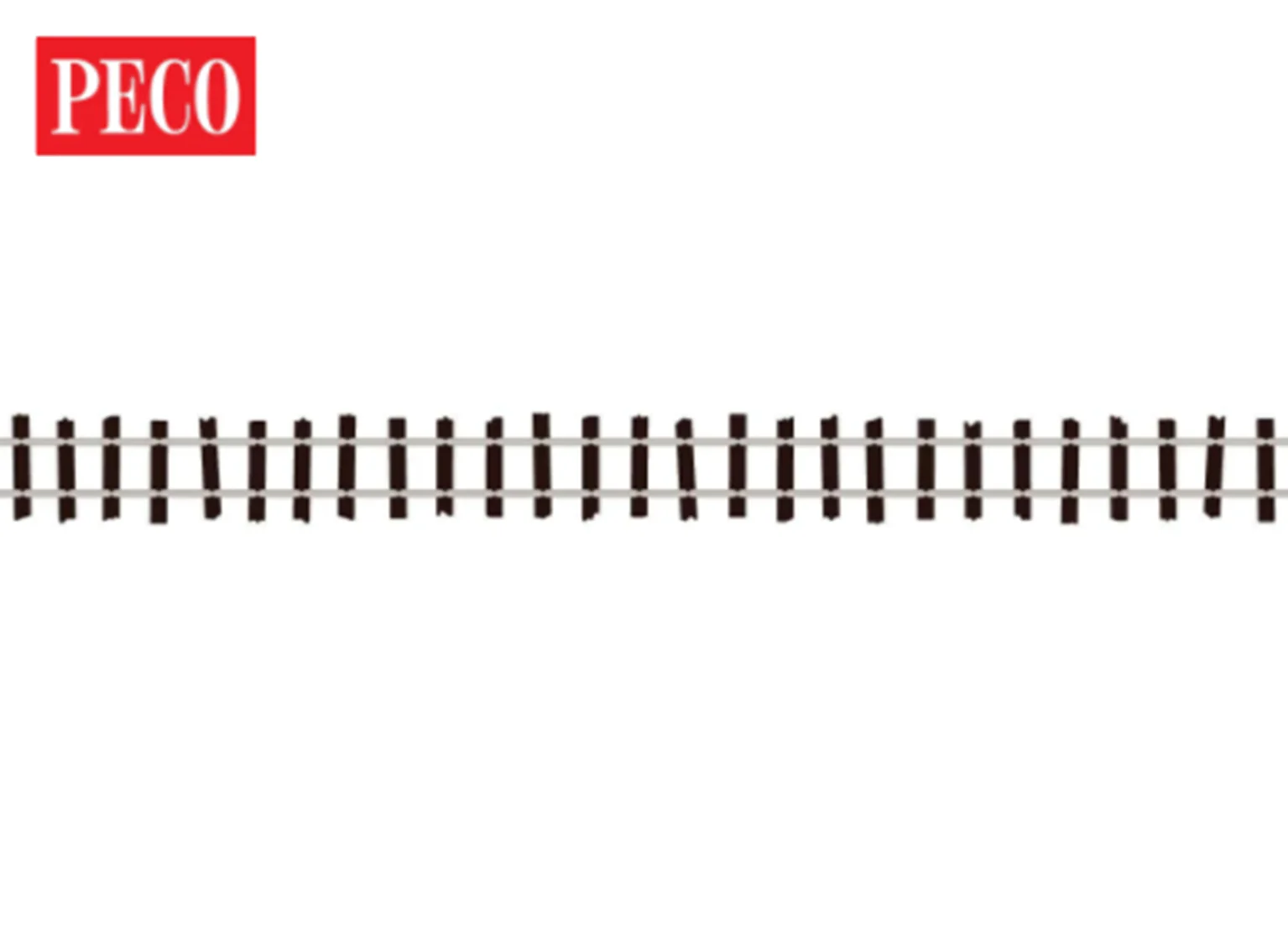 SL400SINGLE 1 Yard OO9 - Code 80 - Streamline Wooden Sleeper Nickel silver Flexible Track - Single
