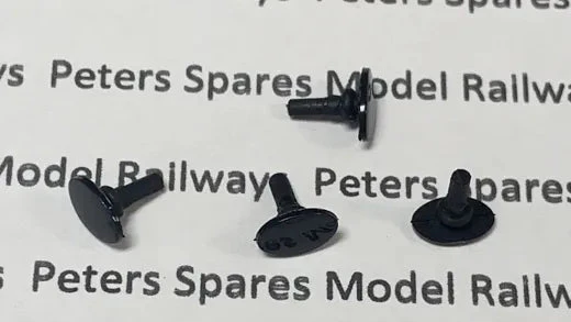 Replacement Hornby S8910 Oval Buffers (4 Pack) Plastic