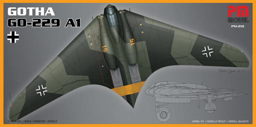 PKPM210 Gotha Go-229 A1 Model Kit