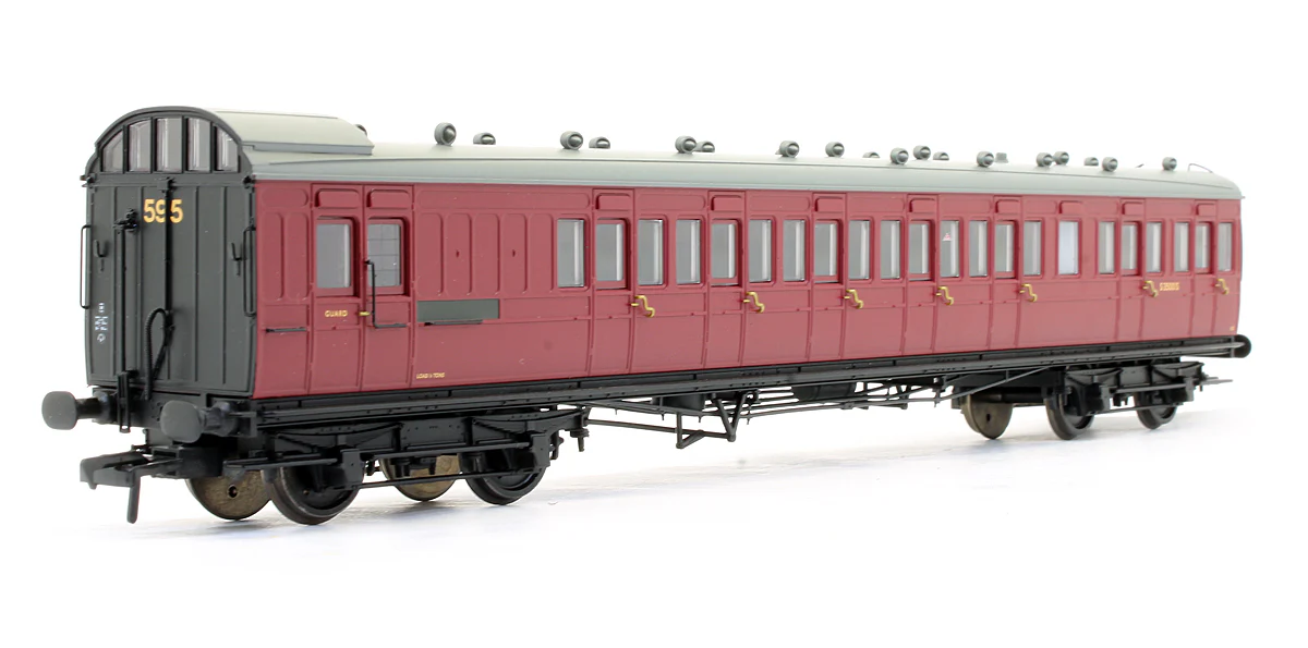 Pre-Owned SE&CR 60' Birdcage Brake Third Lavatory Coach BR Crimson 'S3500S' - Image 2