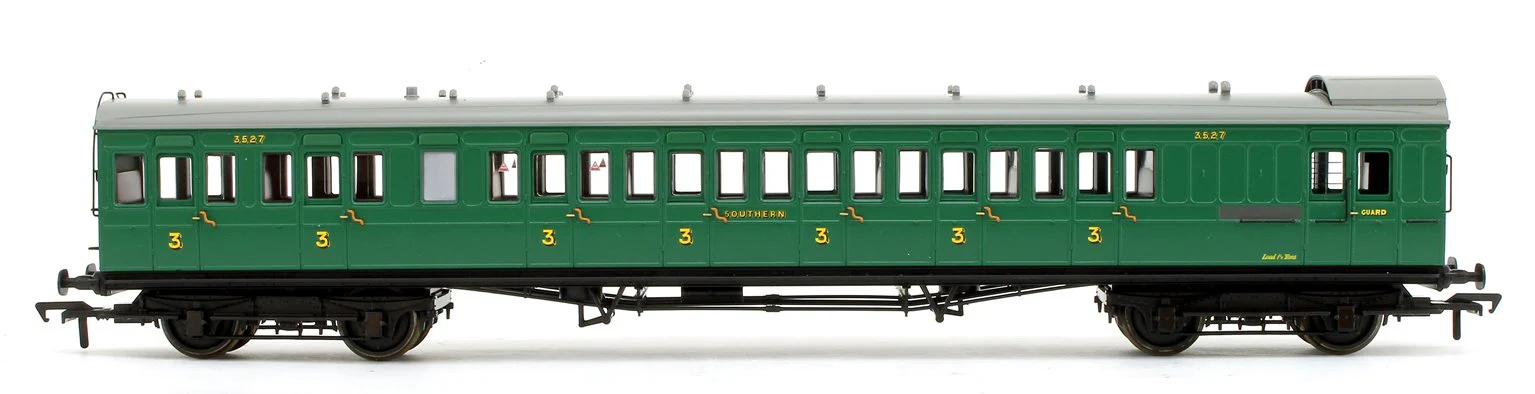39-603 SE&CR 60ft Birdcage Brake Third Lavatory SR Malachite Green 3527 - Image 3
