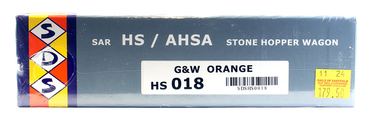 HS 018 Pre-Owned Set Of 5 HS / AHSA Stone Hopper Wagons G&W Orange - Image 2