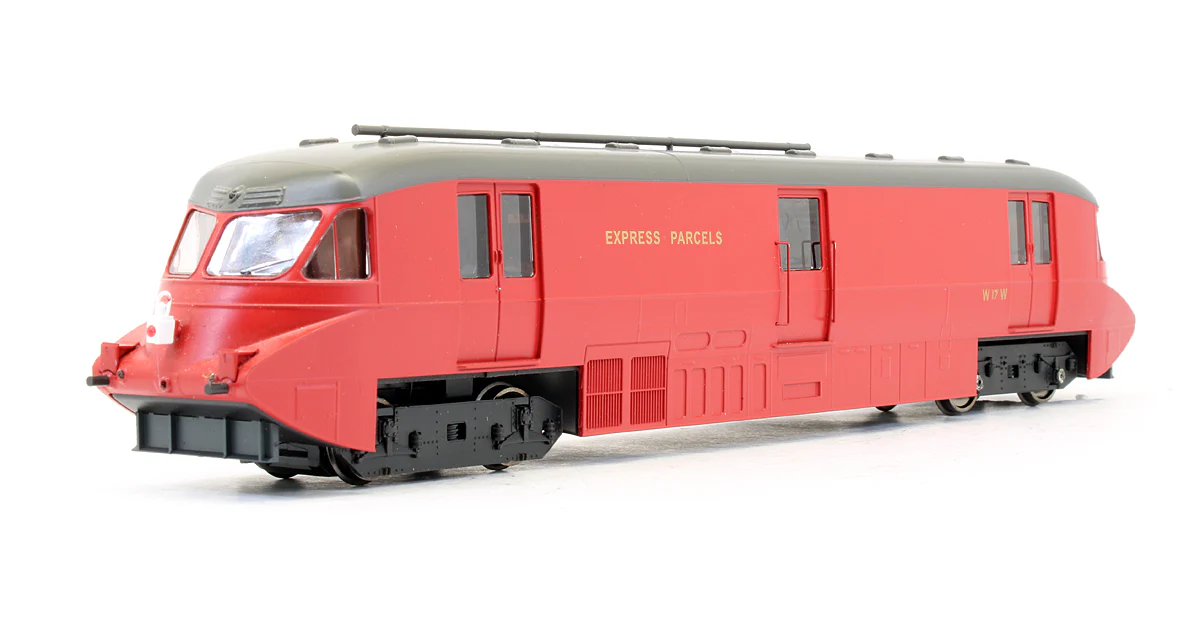 Pre-Owned Streamlined Railcar Express Parcels BR Crimson Locomotive No.17 - DCC Fitted