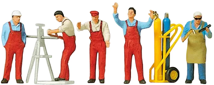 Tradesmen (5) with Accessories Exclusive Figure Set