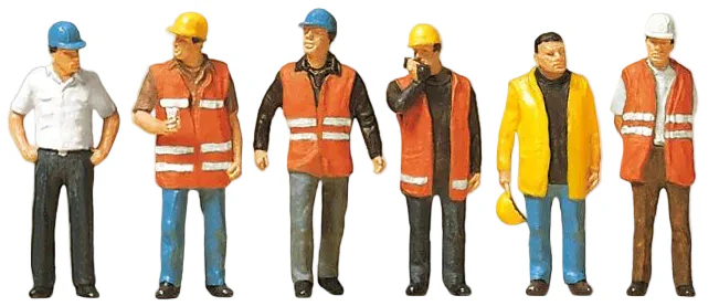 Workers in Safety Vests (6) Exclusive Figure Set