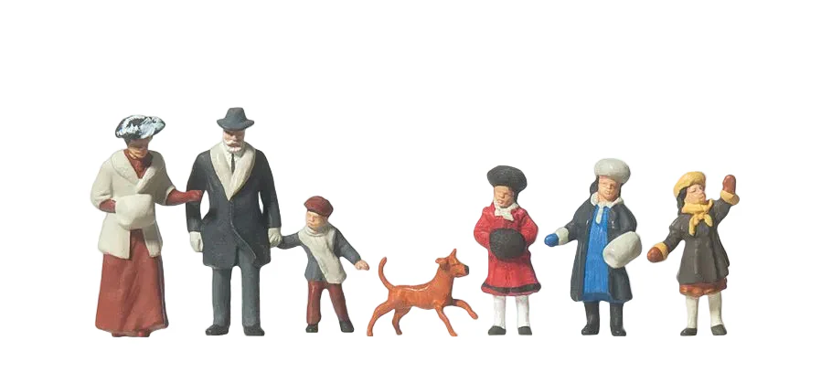 Family in Winter 1900 (6) Exclusive Figure Set