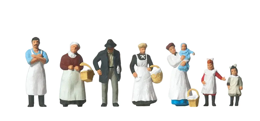 At the Grocers Shop 1900 (8) Exclusive Figure Set