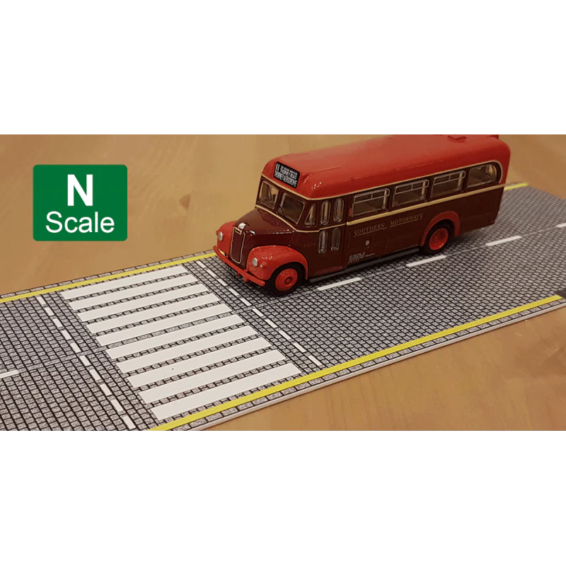 P3D-UV-03 N Scale UV Printed 3D PVC Road Set (Cobblestone) - Image 2
