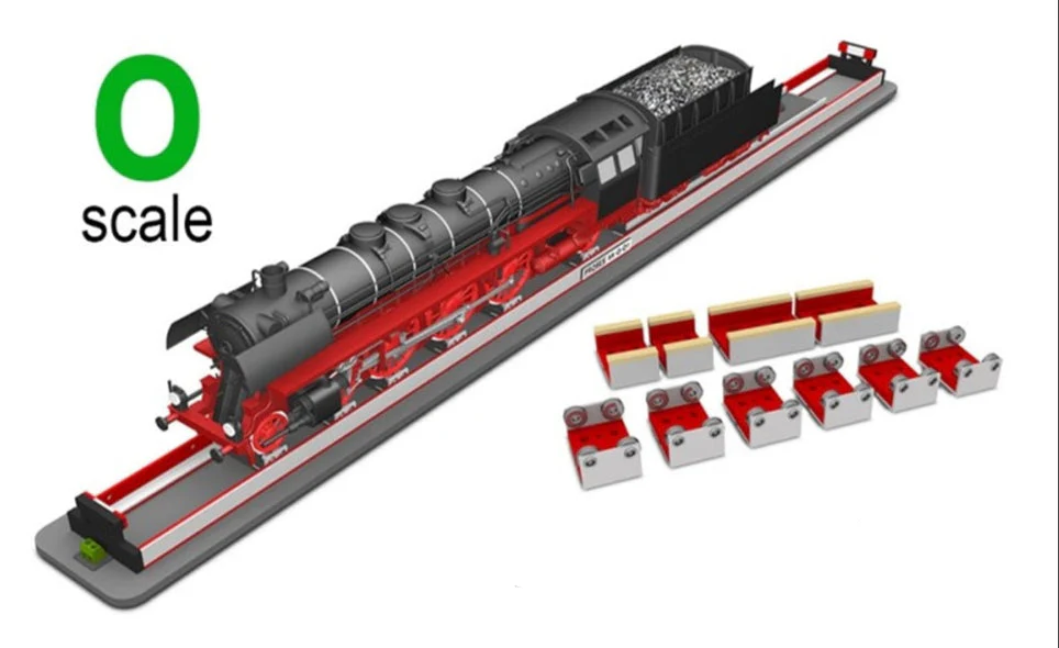 PRR-O3-01 Rolling Road Stand (90cm) w/Wheel Cleaners O SCALE (2-rail/3-rail)