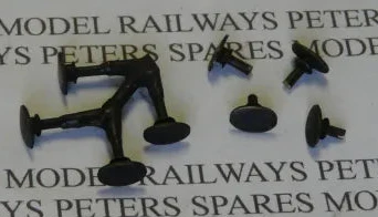 PS50 Replacement Airfix Oval Buffers (4 Pack) Blackened