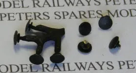 Replacement Mainline Large Round Buffers (4 Pack) Blackened