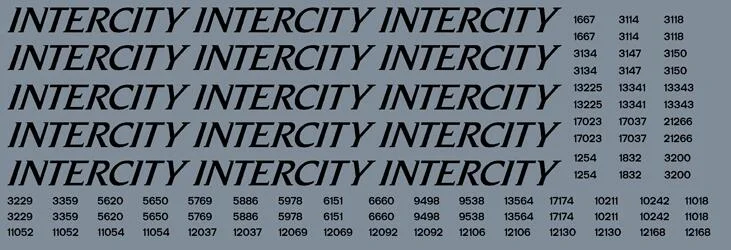 BR InterCity Swallow coach set (mk1/2/3) Transfer