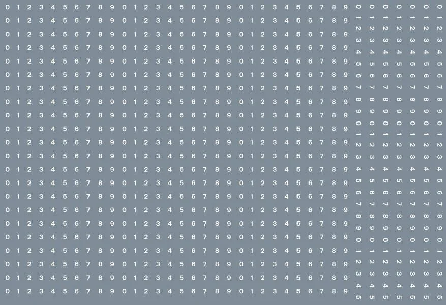 Numeric/alphabet sheet: white BR numbering (1mm high) Transfer