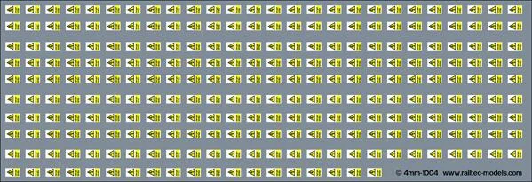 RT-4-1053 Overhead Warning Electrification Flashes: 1990s/2000s Waterslide Decals Transfer