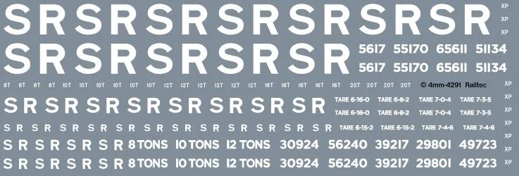 Southern SR Freight Wagon Markings OO Gauge Waterslide Decals Transfer