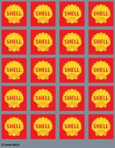 Shell motifs 1961-1971 OO Gauge Waterslide Decals Transfer