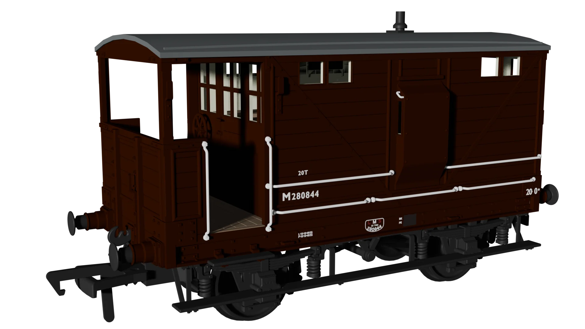 LNWR D17b Brake - BR No.M280844