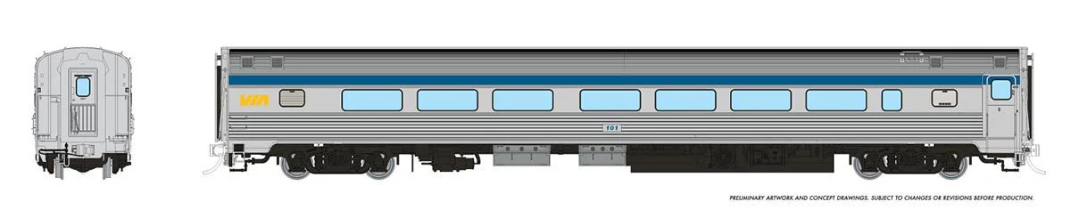 115112 HO Budd Coach: VIA Rail - Original: #107