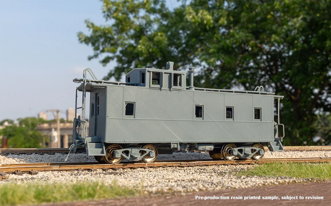 HO SP C-40-3 Steel Caboose: SP - Gothic Large w/o roofwalk: #1208 - Image 2