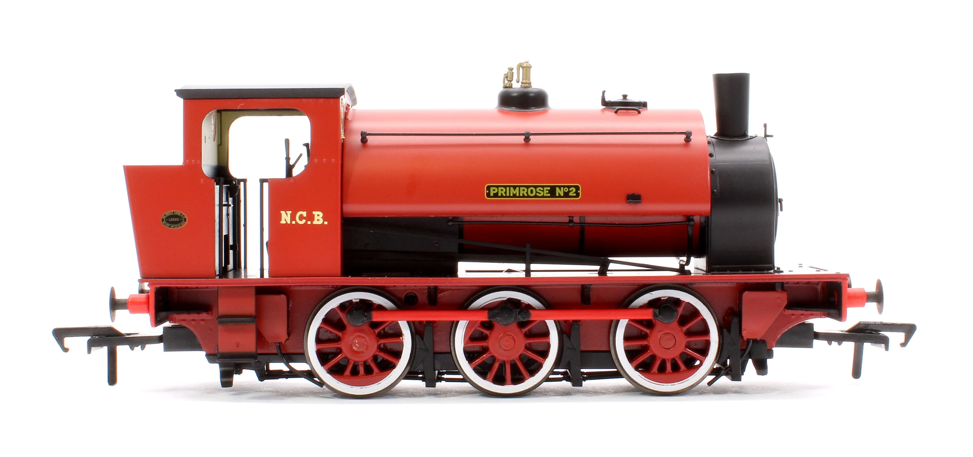 903017 16” Hunslet "Primrose No. 2", NCB red with stovepipe chimney, No. 3715 (as preserved at Embsay in the 1970s) - Steam Tank Locomotive - Image 6