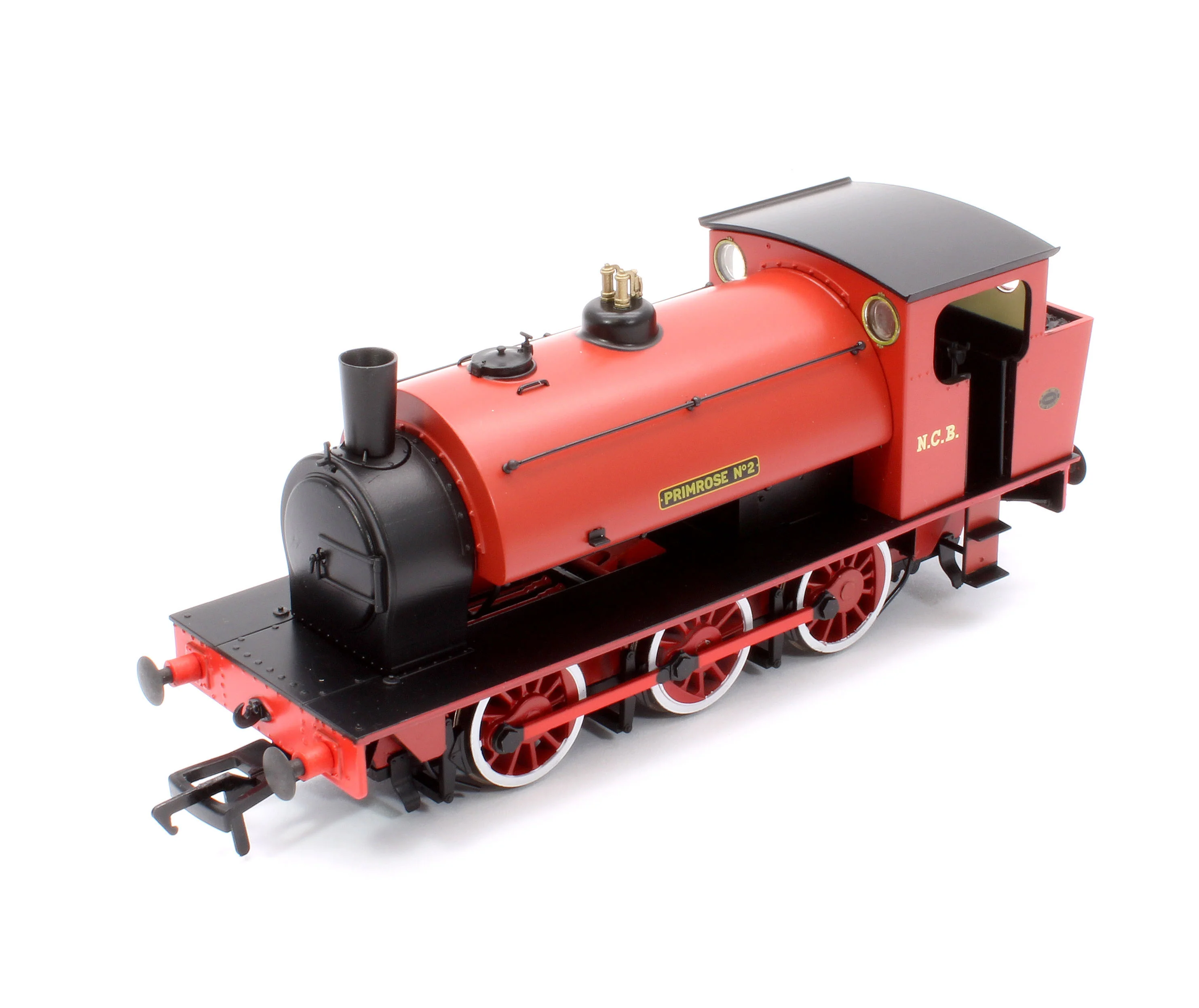 903017 16” Hunslet "Primrose No. 2", NCB red with stovepipe chimney, No. 3715 (as preserved at Embsay in the 1970s) - Steam Tank Locomotive - Image 9