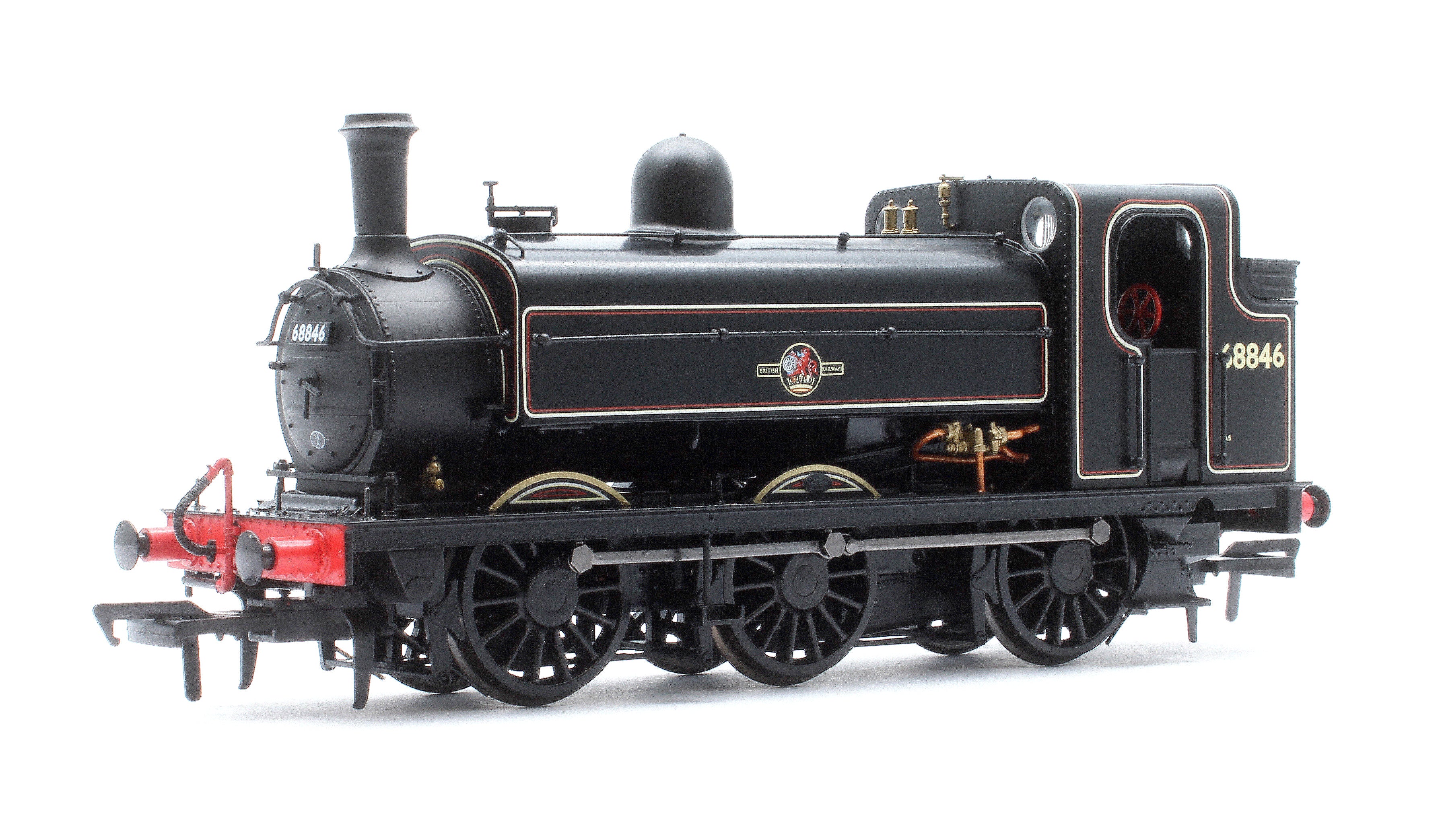 958011 LNER J52/2 No.68846 BR Lined Black Late Crest Steam Tank Locomotive