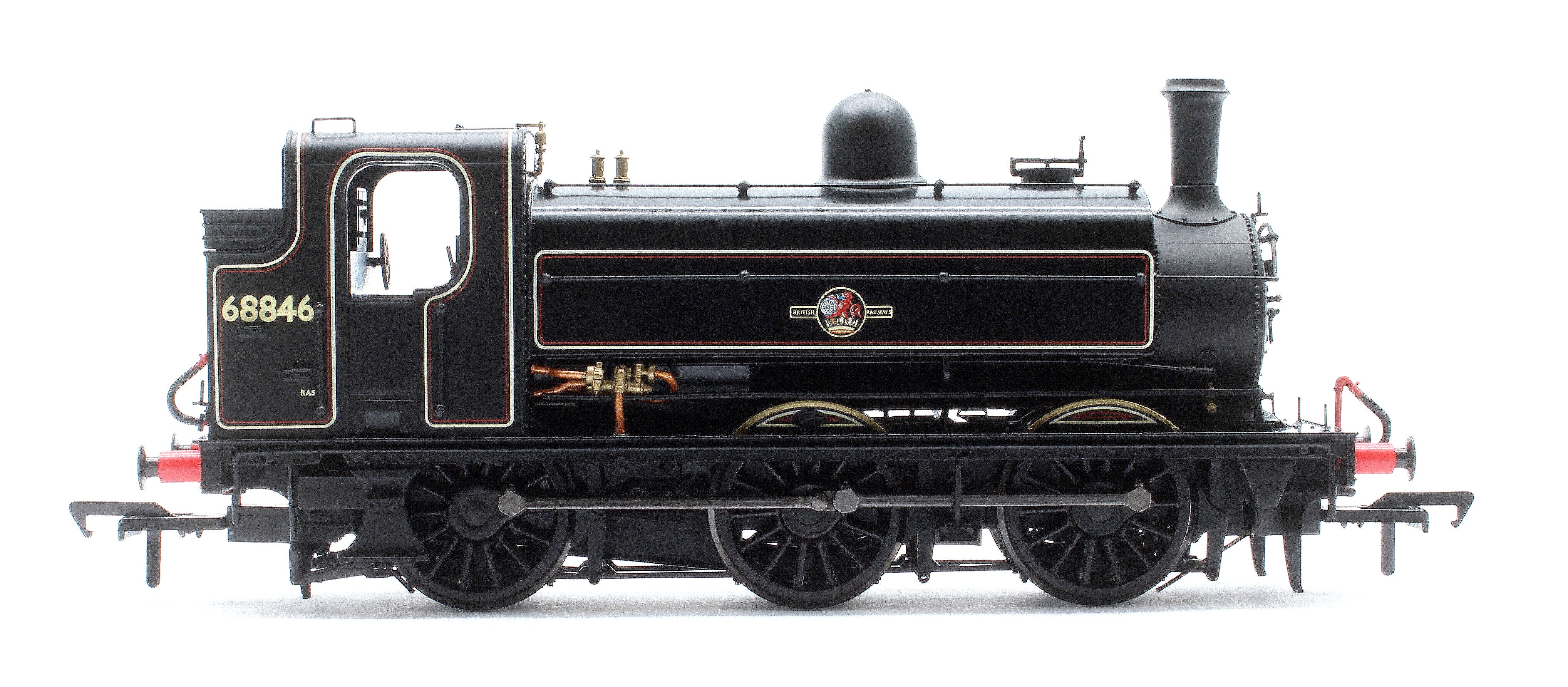 958011 LNER J52/2 No.68846 BR Lined Black Late Crest Steam Tank Locomotive - Image 6