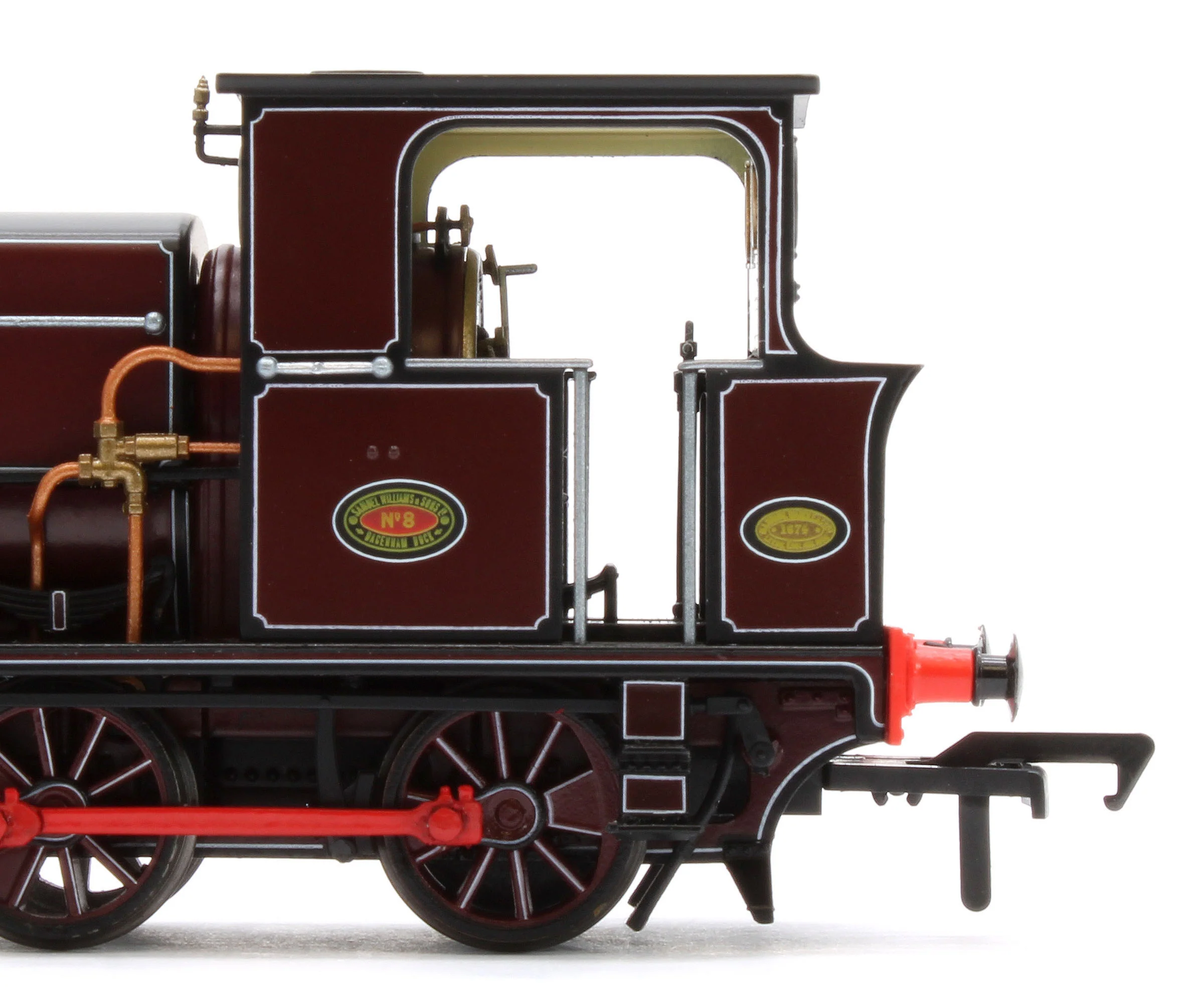960007 Manning Wardle L Class 'Bombay' in Lined Red 0-6-0ST Steam Tank Locomotive - Image 10