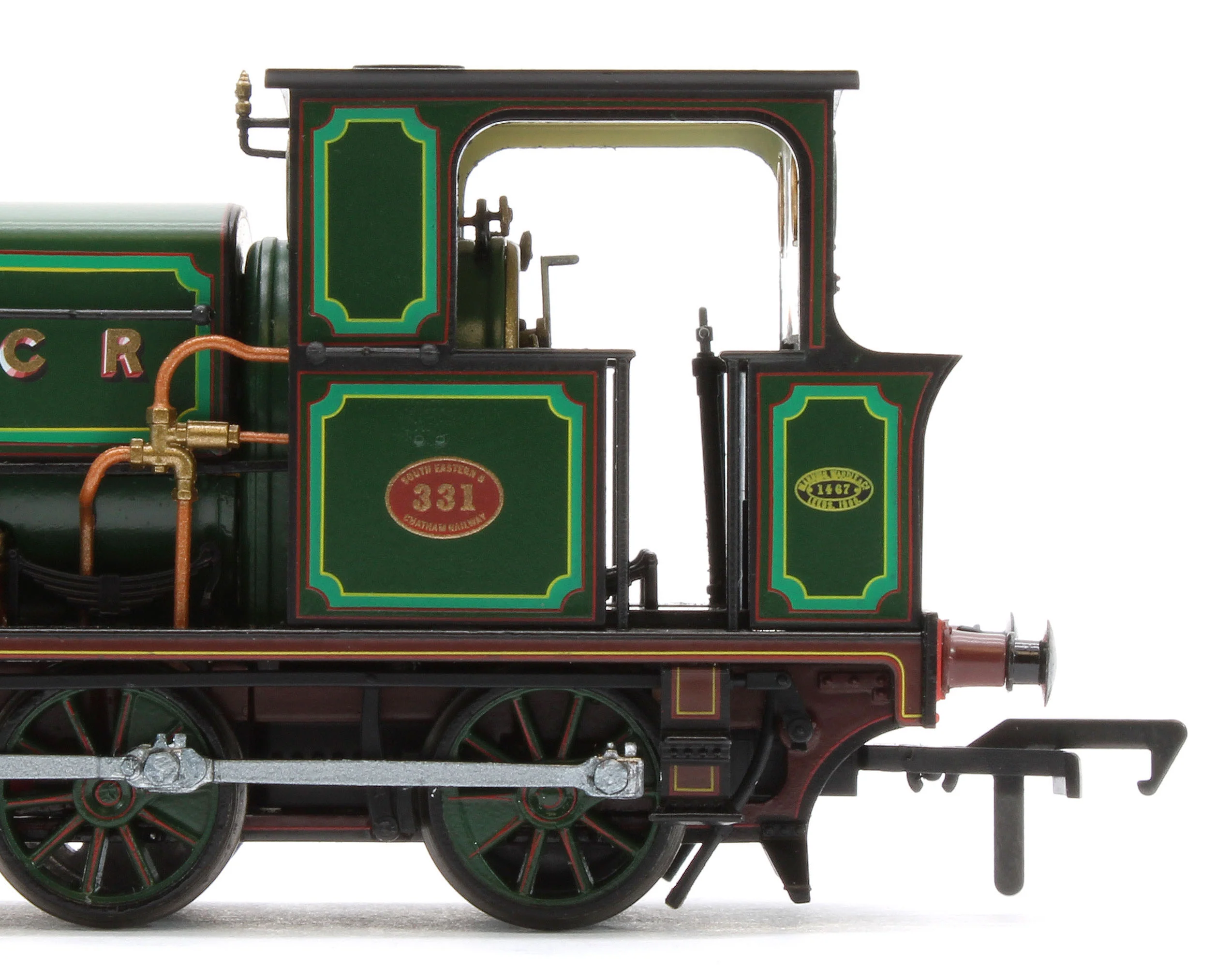 960009 Manning Wardle L Class 'What If' SECR No.331 Fully Lined Wainwright Green 0-6-0ST Steam Tank Locomotive - Image 10