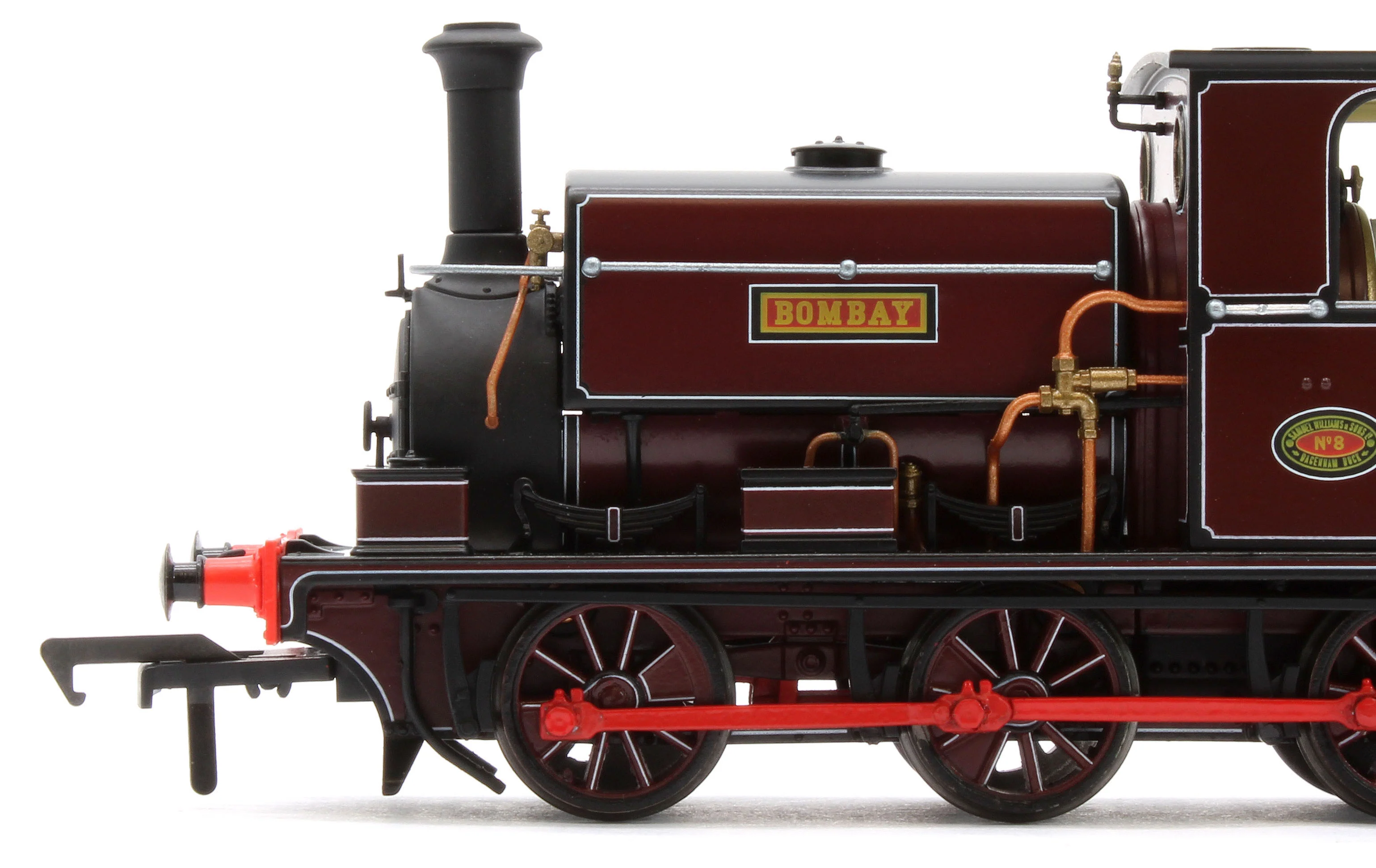 960507 Manning Wardle L Class 'Bombay' in Lined Red 0-6-0ST Steam Tank Locomotive - DCC Sound - Image 9