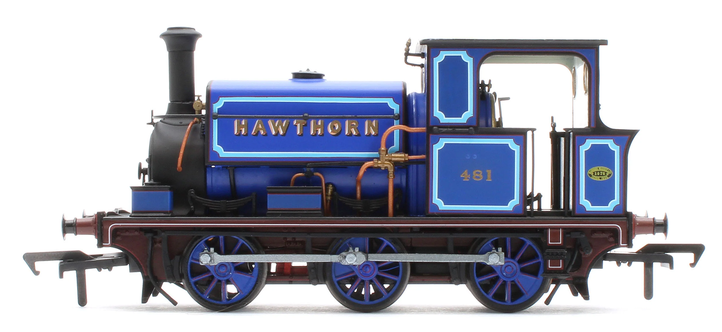 960510 Manning Wardle L Class 'What If' ‘Hawthorn’ No. 481 Bluebell Railway Blue 0-6-0ST Steam Tank Locomotive - DCC Sound - Image 2