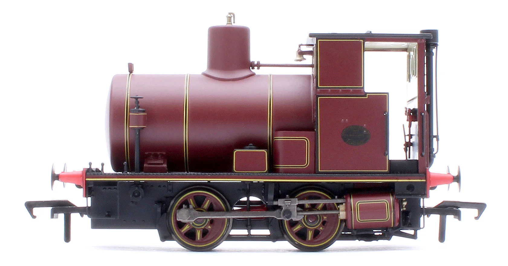 965010 Andrew Barclay Fireless 0-4-0 - Lined Maroon Steam Locomotive - Image 2