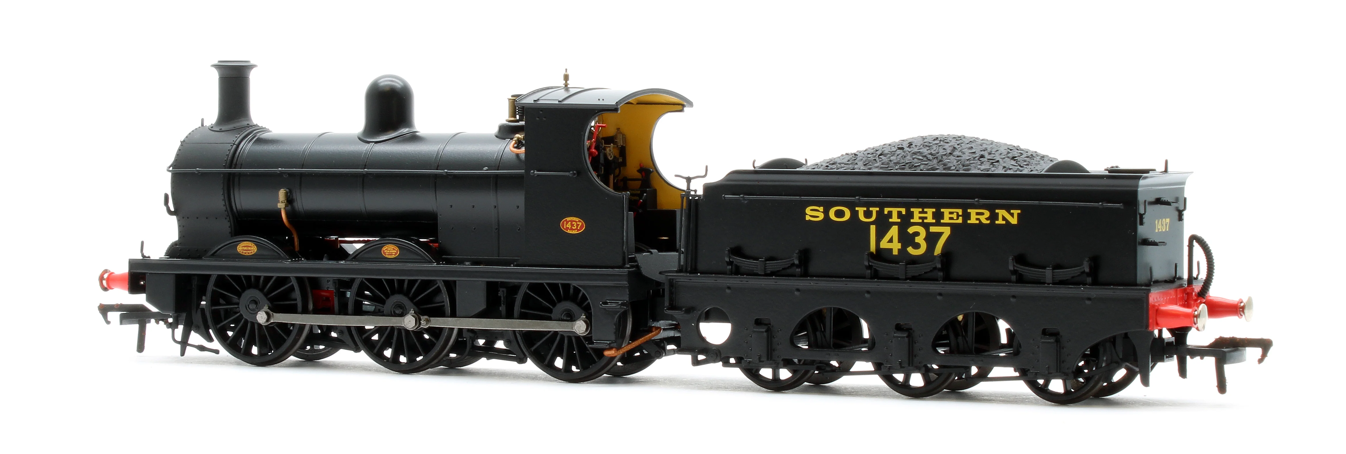 966505 SECR O1 No.1437 SR Plain Black (Egyptian Lettering) Steam Locomotive - DCC Sound - Image 4