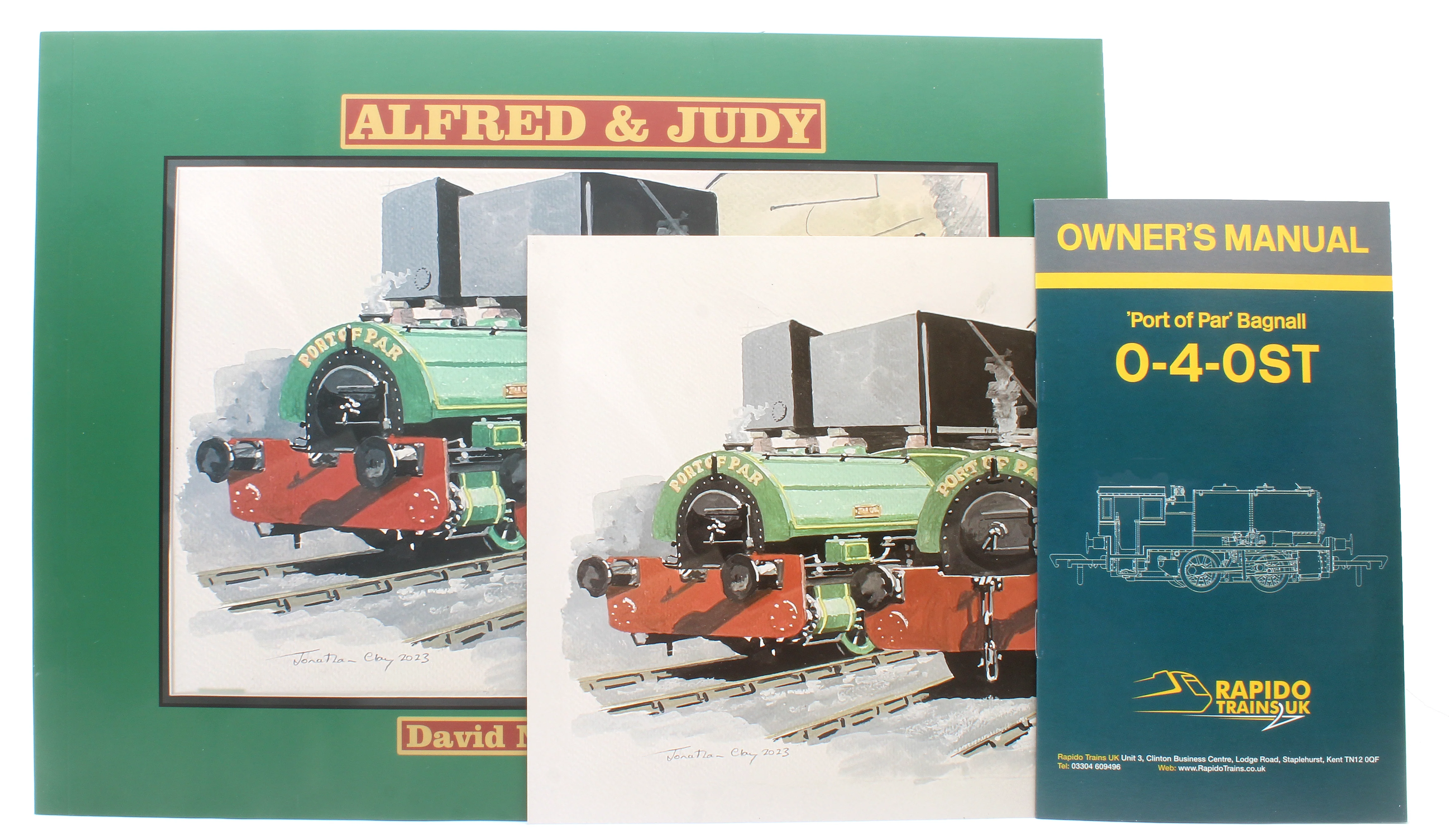 968001 Port of Par Bagnall’s in Special Presentation Box Twin Pack - Lined Dark Green Steam Locomotive - Image 15