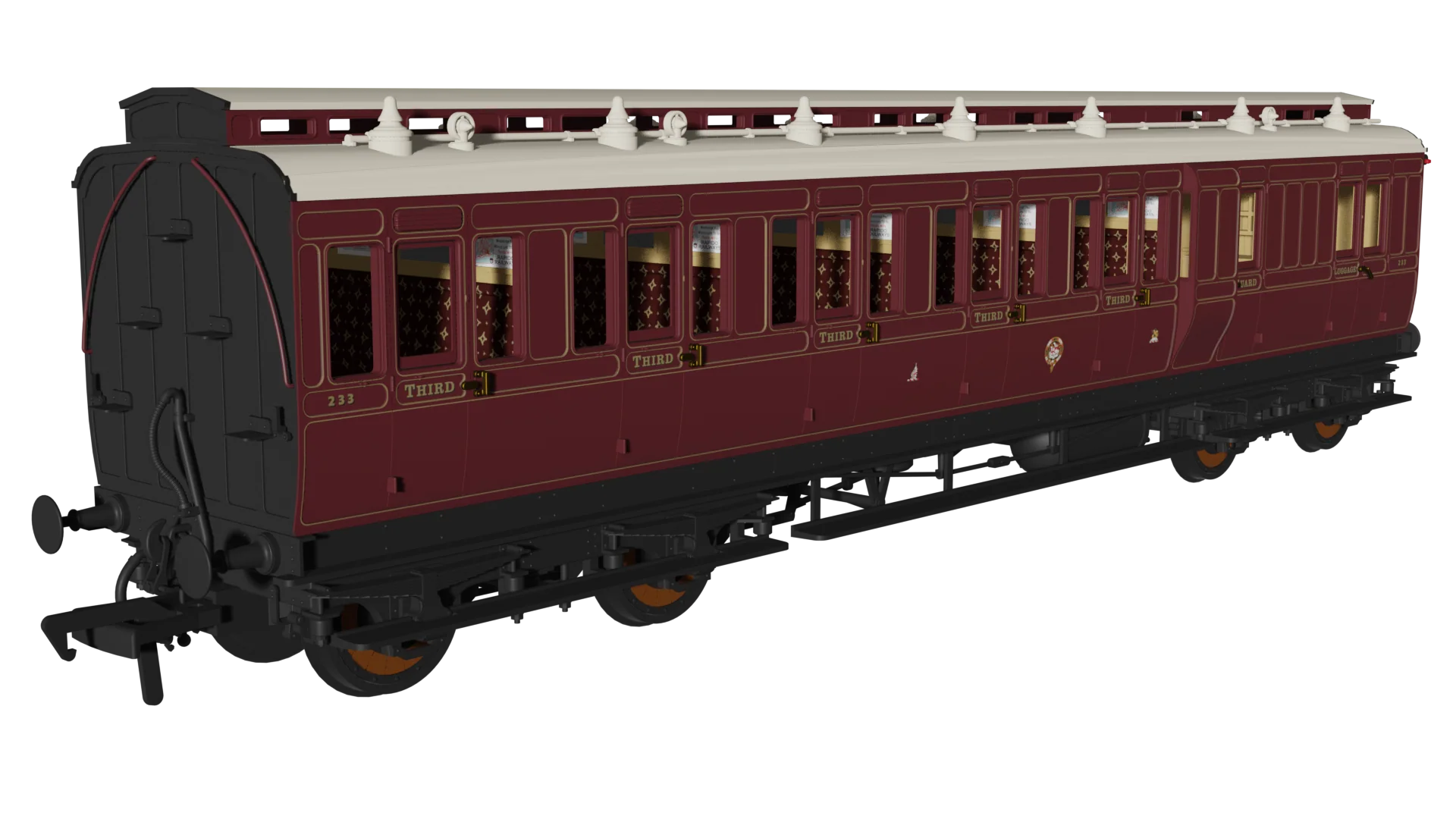 GWR Lined Crimson Lake 'Evolution' Non-Corridor Carriage Pack - Image 2