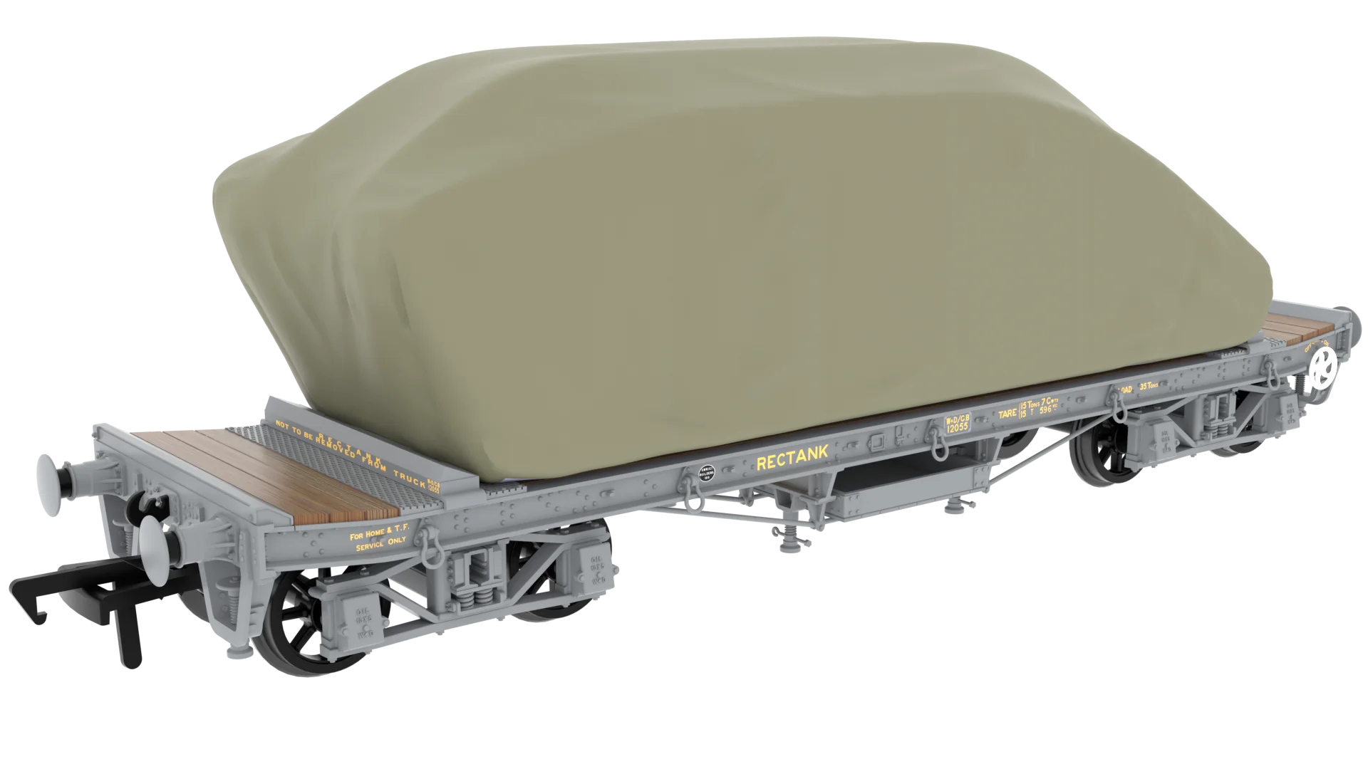 985003 WD 35T Rectank No.12055 Grey (Tank Load)
