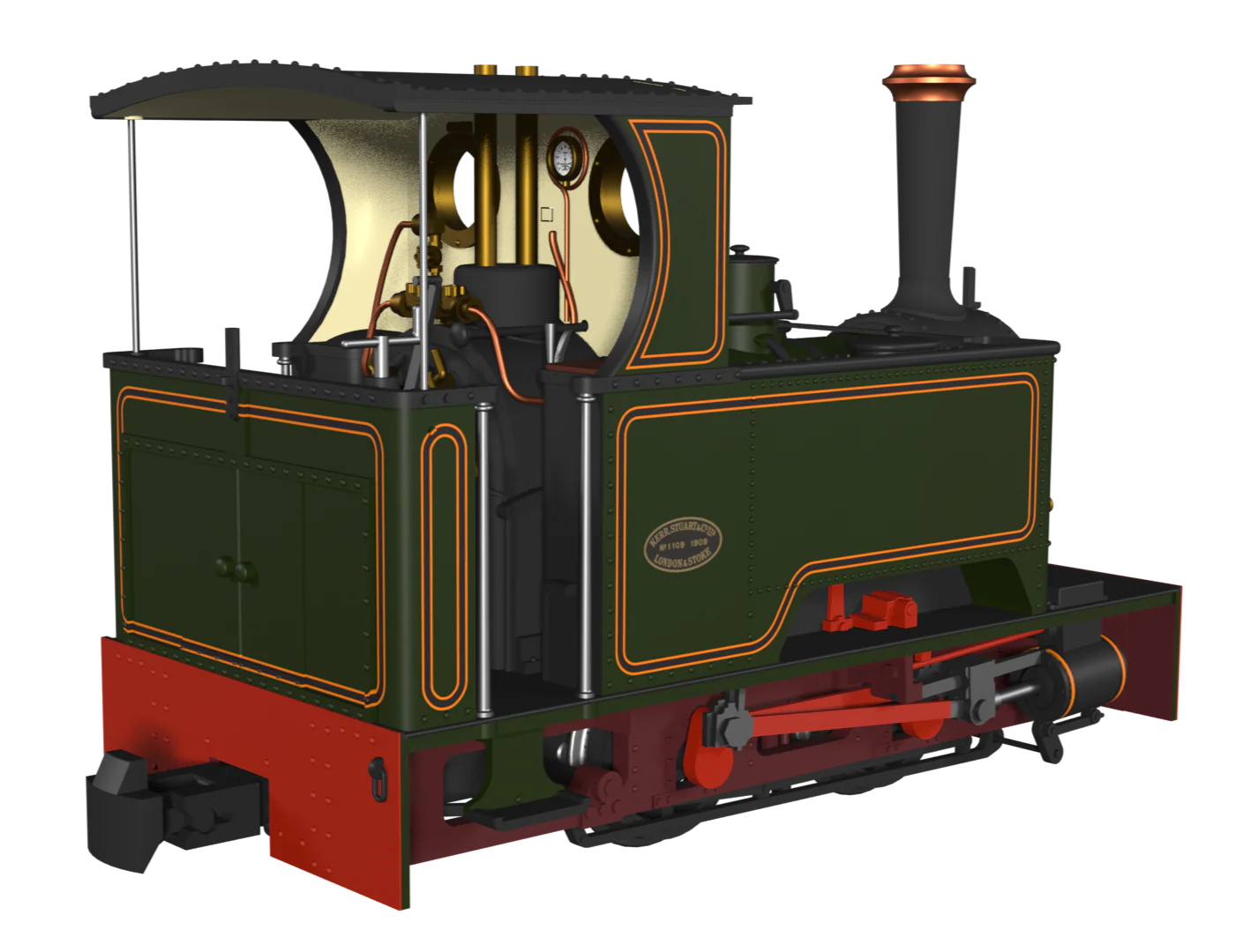 Sirdar Class 0-4-0 Kerr, Stuart & Co. Short-Tank 'What If' - Lined Green Steam Locomotive - Image 2