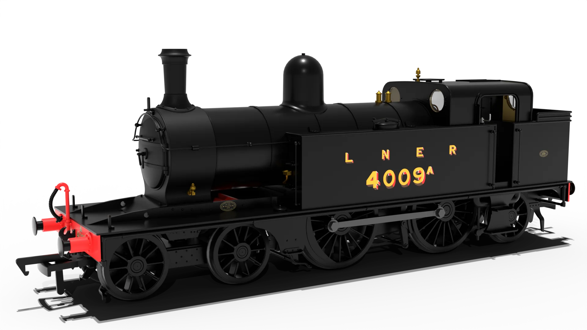 LNER C12 Tank No.4009A LNER Plain Black Steam Locomotive - DCC Sound