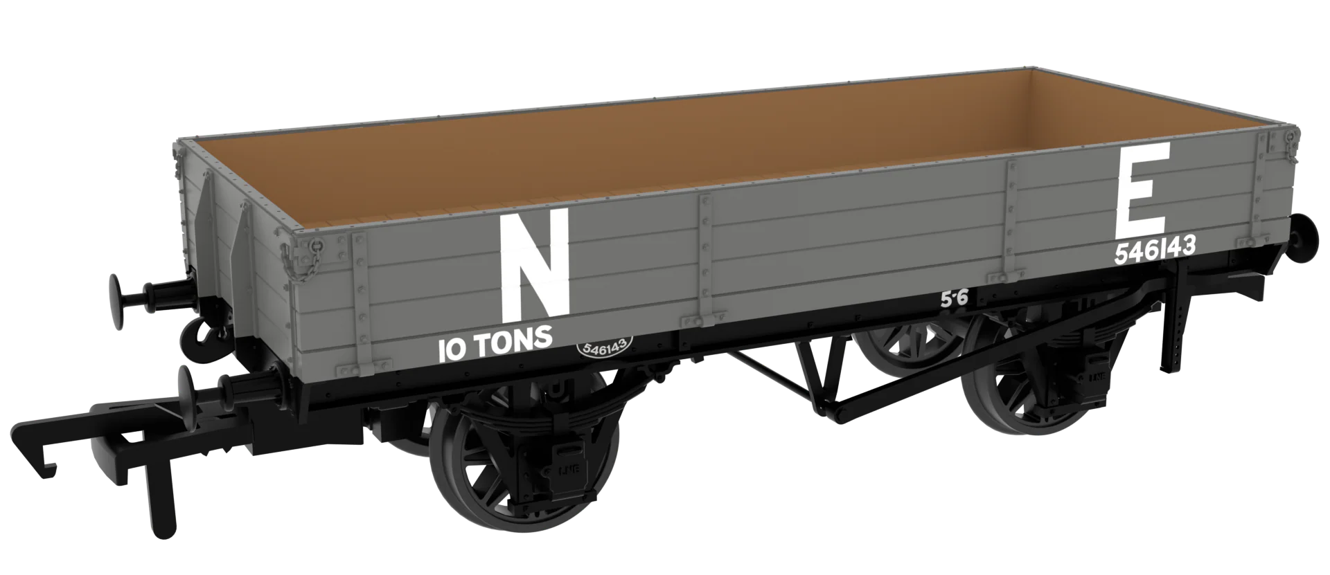 GCR Dia. 6C 3-Plank Open - No. 546143 LNER (pre-’36) Grey