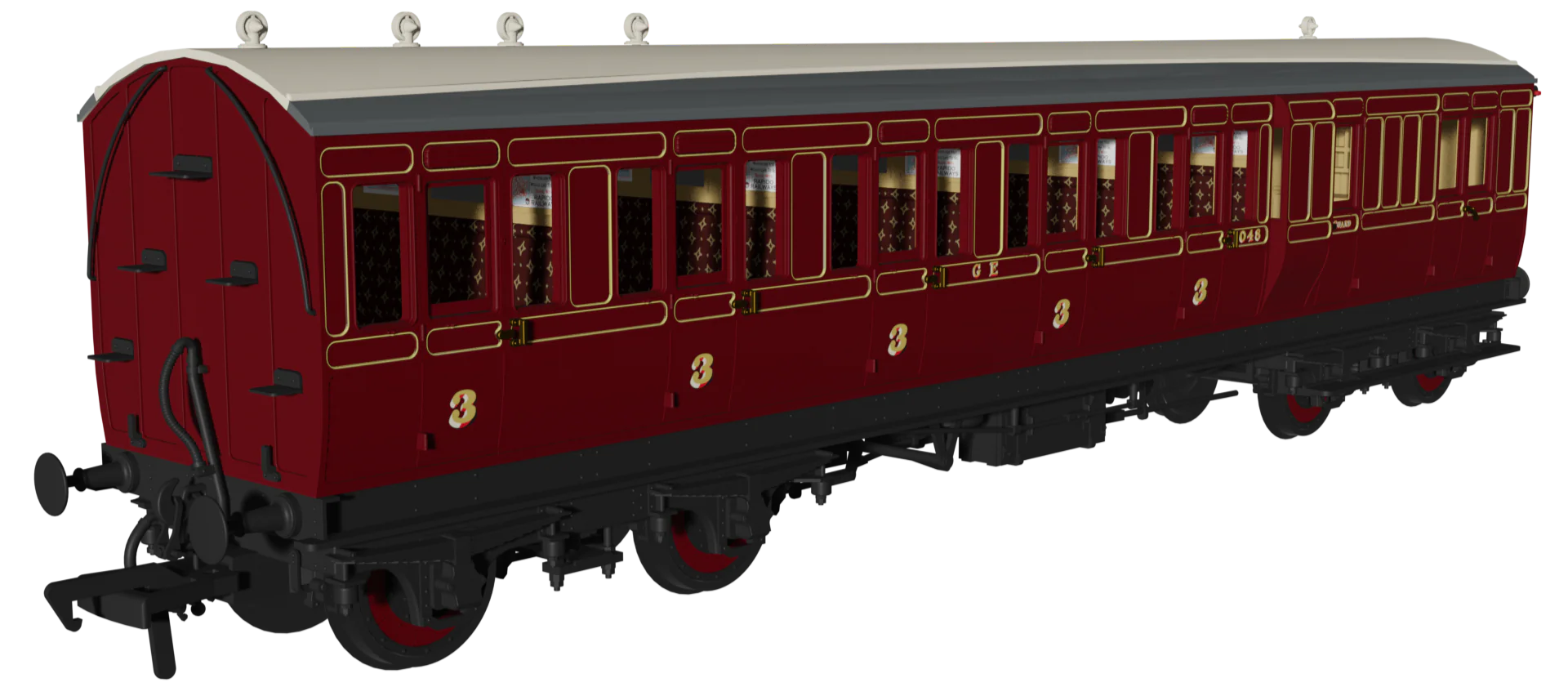 978144 ‘Evolution’ 48’ Great Eastern Railway Crimson Brake third No.1048