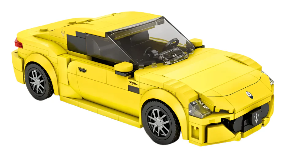 Maserati Yellow Sports Car 384pc Construction Set - Image 2