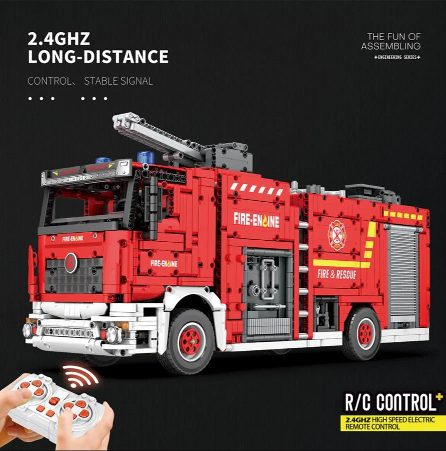 RC Fire Truck 2888pc Construction Set - Image 2