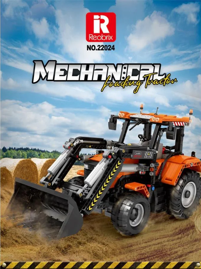 RC Front Loader Tractor 1496pc Construction Set - Image 6