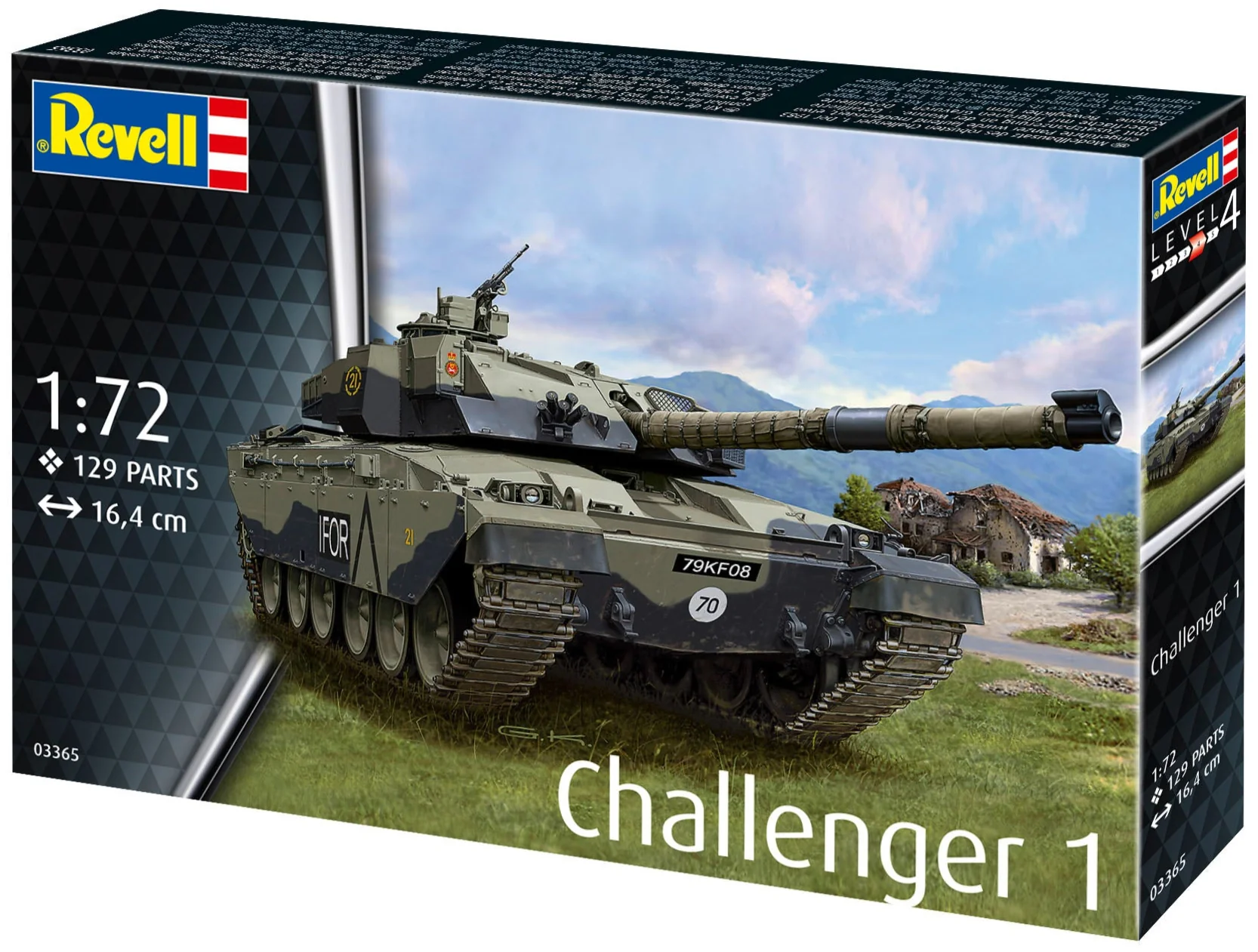 03365 Challenger 1 Tank Model Kit - Image 6
